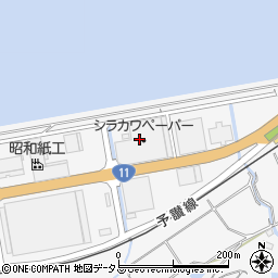 白川製紙箕浦倉庫周辺の地図
