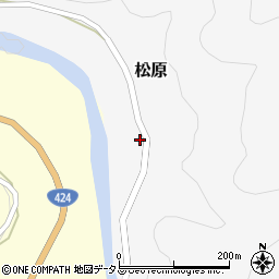 和歌山県有田郡有田川町松原442周辺の地図