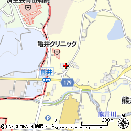 和歌山県有田郡有田川町熊井434周辺の地図