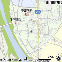 徳島県吉野川市山川町川東49周辺の地図