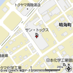 サン・トックス周辺の地図