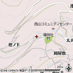 徳島県三好市池田町西山宮ノ北周辺の地図