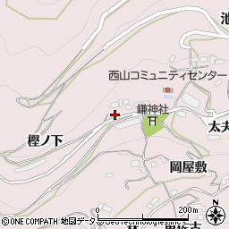 徳島県三好市池田町西山（宮ノ北）周辺の地図
