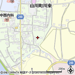 徳島県吉野川市山川町川東222周辺の地図