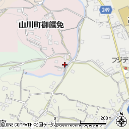 徳島県吉野川市山川町御饌免40周辺の地図
