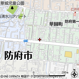 山口県防府市華園町8-26周辺の地図