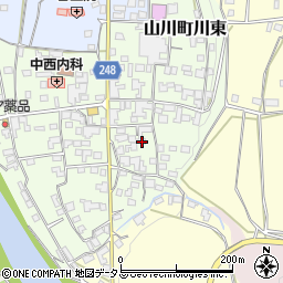 徳島県吉野川市山川町川東185周辺の地図