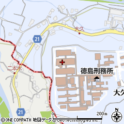 刑務所周辺の地図