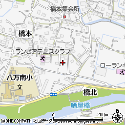 徳島県徳島市八万町橋本335-7周辺の地図