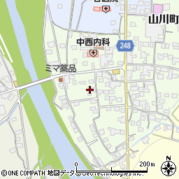 徳島県吉野川市山川町川東68周辺の地図