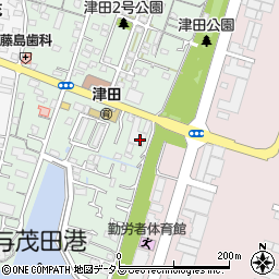 カーベル津田店周辺の地図