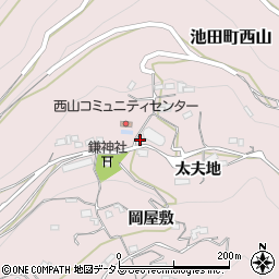 徳島県三好市池田町西山石休場3563周辺の地図