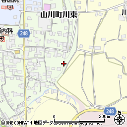 徳島県吉野川市山川町川東175周辺の地図