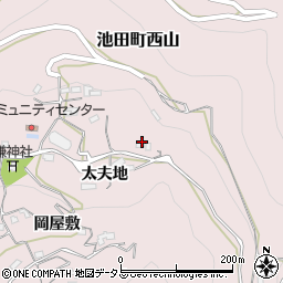 徳島県三好市池田町西山（太夫地）周辺の地図