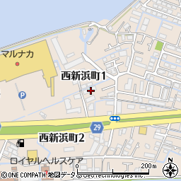 〒770-8008 徳島県徳島市西新浜町の地図