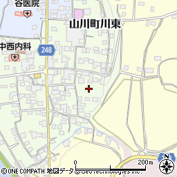 徳島県吉野川市山川町川東176周辺の地図