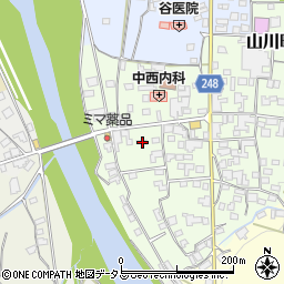 徳島県吉野川市山川町川東71周辺の地図