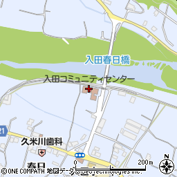 徳島市入田支所周辺の地図