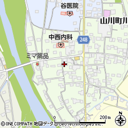 徳島県吉野川市山川町川東62周辺の地図