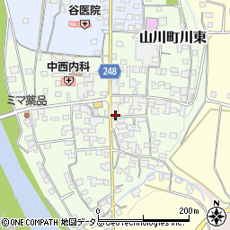 徳島県吉野川市山川町川東187周辺の地図