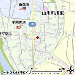 徳島県吉野川市山川町川東106周辺の地図