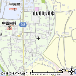徳島県吉野川市山川町川東180周辺の地図
