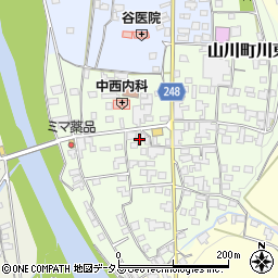 徳島県吉野川市山川町川東64周辺の地図
