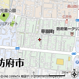 山口県防府市華園町8-3周辺の地図