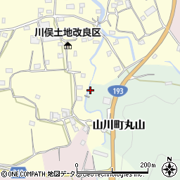 徳島県吉野川市山川町丸山68周辺の地図