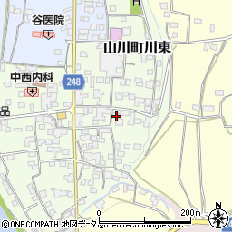 徳島県吉野川市山川町川東181周辺の地図