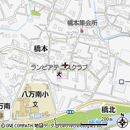 徳島県徳島市八万町橋本288-B周辺の地図