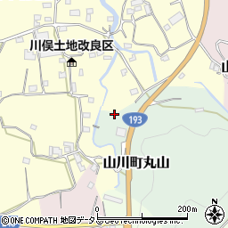 徳島県吉野川市山川町丸山67周辺の地図