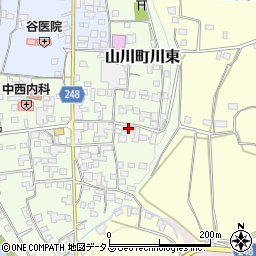 徳島県吉野川市山川町川東178周辺の地図