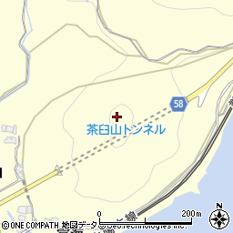 茶臼山周辺の地図