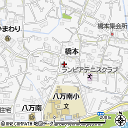 徳島県徳島市八万町橋本134周辺の地図