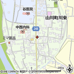 徳島県吉野川市山川町川東110周辺の地図