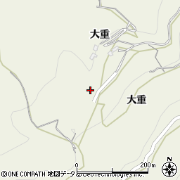 徳島県美馬市穴吹町三島大重周辺の地図