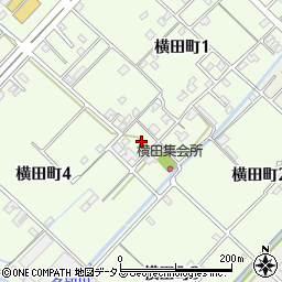 愛媛県今治市横田町周辺の地図