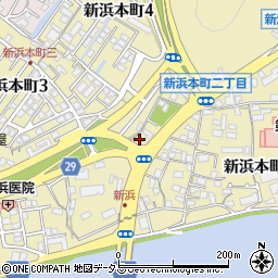 徳島県徳島市新浜本町周辺の地図