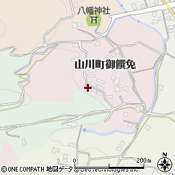 徳島県吉野川市山川町御饌免51-3周辺の地図