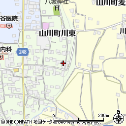 徳島県吉野川市山川町川東173周辺の地図