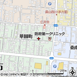 山口県防府市華園町2-38周辺の地図