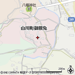 徳島県吉野川市山川町御饌免51-1周辺の地図