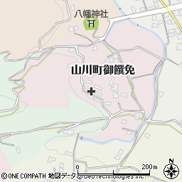 徳島県吉野川市山川町御饌免51周辺の地図