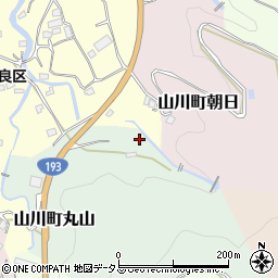 徳島県吉野川市山川町丸山58周辺の地図