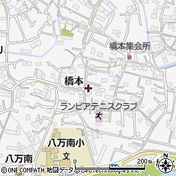 徳島県徳島市八万町橋本296周辺の地図