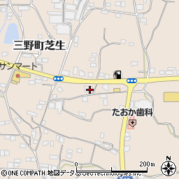 阿波銀行三野支店周辺の地図
