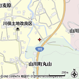 徳島県吉野川市山川町東麦原9周辺の地図