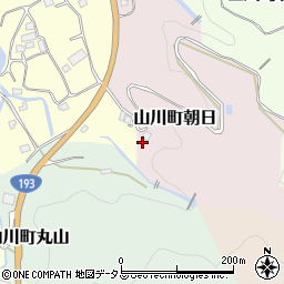 徳島県吉野川市山川町朝日74-3周辺の地図
