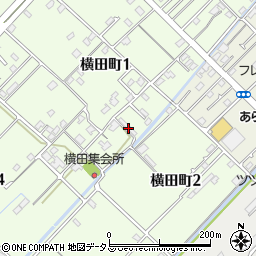 愛媛県今治市横田町1丁目4周辺の地図